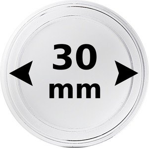 Kolikkokapseli Ø 30,0 mm kolikolle 10 kpl