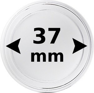 Kolikkokapseli Ø 37,0 mm kolikolle 10 kpl