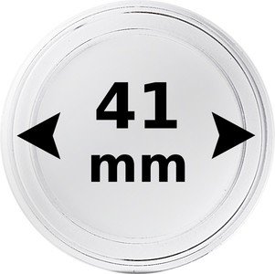 Coin capsule for Ø 41.0 mm coin 10 pcs