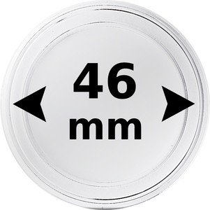 Kolikkokapseli Ø 46,0 mm kolikolle 100 kpl