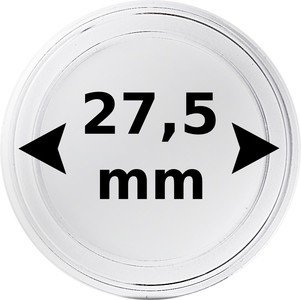Kolikkokapseli Ø 27,5 mm kolikolle 10 kpl
