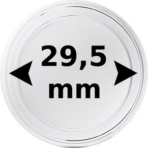 Kolikkokapseli Ø 29,5 mm kolikolle 10 kpl