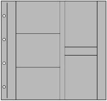 Postikorttilehti XL 2x 5 taskua: 108 x 160 mm mix harmaa