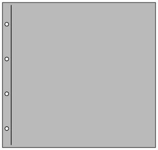 Postcard page XL without dividers 330 x 330 mm grey