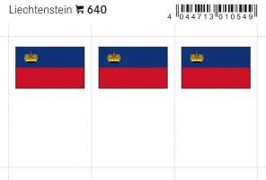 Liechtenstein lipputarrat (6 kpl pak)