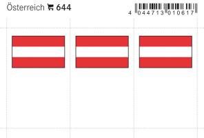 Itävalta lipputarrat (6 kpl pak)