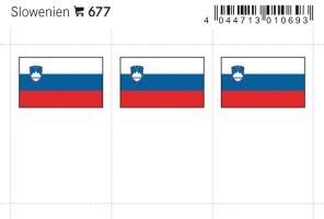 Slovenia lipputarrat (6 kpl pak)
