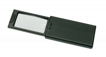 Suurennuslasi suojakotelossa LED + UV-LED 2,5x