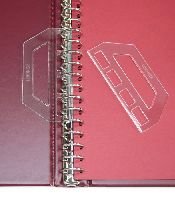 Page lifters (pair) for Lindner 18-ring binder