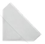 Self-adhesive large photo corner mounts, white paper, 100