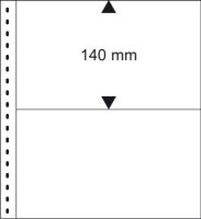 Lindner Banknote Album Page, 2 pockets 240 x 140 mm (white)