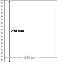 Lindner setelikansion lehti, 1 tasku 240 x 290 mm (valk)