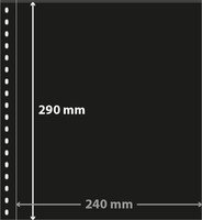 Lindner setelikansion lehti, 1 tasku 240 x 290 mm (musta)