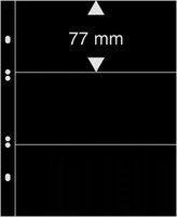 Multi-Collect musta lehti 3 taskua 77 x 189 mm, 10/pakk