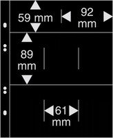 Multi-Collect black pages 2+6 pockets, 10/pack