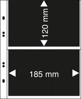 Multi-Collect pages 2 pockets 120 x 185 m, black interl. 10/pack