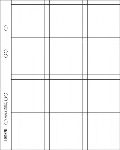 MC12 Pages for Multi-Collect Binder, 50x50mm 5/pack