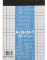 Avolehtiö ruutulehtiö A6