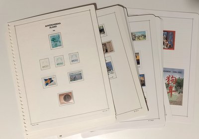 Ahvenanmaa 1984-2017 \'postituore\' kokoelma Norma lehdillä