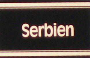 Serbien Safe Gold Signetten tarra Serbien Safe Gold Signetten tarra