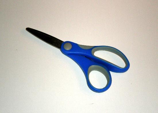 Small scissors, blue